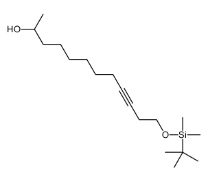 12-[tert-butyl(dimethyl)silyl]oxydodec-9-yn-2-ol结构式
