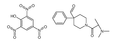 1-(3-(Dimethylamino)propionyl)-4-phenyl-4-piperidinecarboxaldehyde picrate结构式