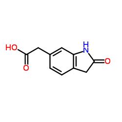 (2-Oxo-2,3-dihydro-1H-indol-6-yl)acetic acid结构式