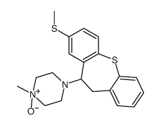 1-methyl-4-(3-methylsulfanyl-5,6-dihydrobenzo[b][1]benzothiepin-5-yl)-1-oxidopiperazin-1-ium Structure