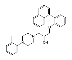 1-[4-(2-methylphenyl)piperazin-1-yl]-3-(2-naphthalen-1-ylphenoxy)propan-2-ol Structure