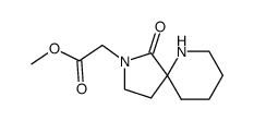 (1-Oxo-2,6-diaza-spiro[4.5]dec-2-yl)-acetic acid methyl ester Structure