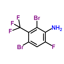 3-Amino-2,6-dibromo-4-fluorobenzotrifluoride structure