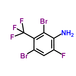 3-Amino-2,6-dibromo-4-fluorobenzotrifluoride Structure