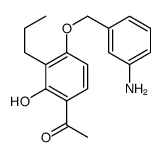 1-[4-[(3-aminophenyl)methoxy]-2-hydroxy-3-propylphenyl]ethanone Structure