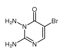 2,3-diamino-5-bromopyrimidin-4(3H)-one Structure