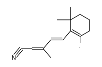 3-methyl-5-(2’,6’,6’-trimethylcyclohex-1’-en-1’-yl)-penta-2,4-dienenitrile Structure