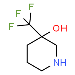 3-(trifluoromethyl)piperidin-3-ol structure