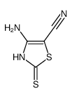 5-Thiazolecarbonitrile,4-amino-2,3-dihydro-2-thioxo- Structure