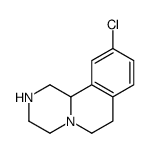 10-chloro-2,3,4,6,7,11b-hexahydro-1H-pyrazino[2,1-a]isoquinoline structure