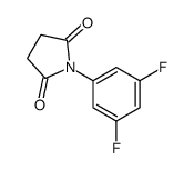 1-(3,5-difluorophenyl)pyrrolidine-2,5-dione结构式