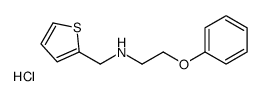 2-PHENOXYETHYL-2,2'-THENYLAMINOETHANE, HYDROCHLORIDE结构式