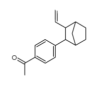 1-(4-(3-vinylbicyclo[2.2.1]heptan-2-yl)phenyl)ethanone结构式