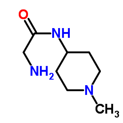 N-(1-Methyl-4-piperidinyl)glycinamide Structure