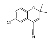 6-chloro-4-cyano-2,2-dimethyl-2H-1-benzopyran Structure