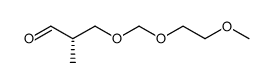 (S)-(+)-3-(2-methoxyethoxymethoxy)-2-methylpropanal结构式