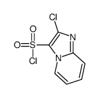 2-chloroimidazo[1,2-a]pyridine-3-sulfonyl chloride Structure