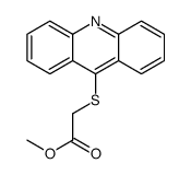methyl 2-acridin-9-ylsulfanylacetate结构式