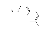 3,6-dimethylhepta-2,5-dienoxy(trimethyl)silane Structure