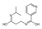 N-[3-oxo-3-(propan-2-ylamino)propyl]pyridine-3-carboxamide Structure