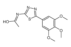 N-[5-(3,4,5-trimethoxyphenyl)-1,3,4-thiadiazol-2-yl]acetamide结构式