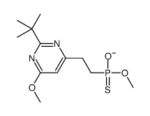 methyl [2-(1,1-dimethylethyl)-6-methoxypyrimidin-4-yl]ethylphosphonothioate结构式