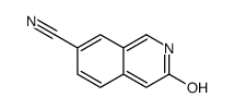 3-Hydroxy-7-isoquinolinecarbonitrile结构式