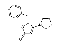 5-Benzyliden-2,5-dihydro-4-pyrrolidino-2-thiophen Structure