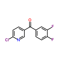 (6-Chloro-3-pyridinyl)(3,4-difluorophenyl)methanone Structure