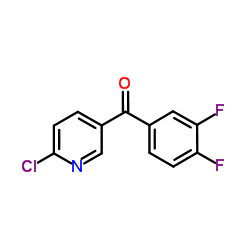 (6-Chloro-3-pyridinyl)(3,4-difluorophenyl)methanone structure