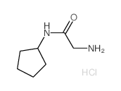 2-AMINO-N-CYCLOPENTYL-ACETAMIDE HYDROCHLORIDE Structure