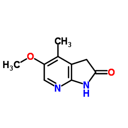 5-Methoxy-4-methyl-1,3-dihydro-2H-pyrrolo[2,3-b]pyridin-2-one结构式