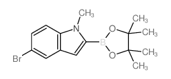 5-Bromo-1-methyl-2-(4,4,5,5-tetramethyl-1,3,2-dioxaborolan-2-yl)-1H-indole picture