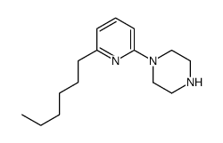 1-(6-hexylpyridin-2-yl)piperazine Structure