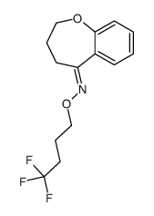 N-(4,4,4-trifluorobutoxy)-3,4-dihydro-2H-1-benzoxepin-5-imine Structure