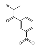 2-bromo-1-(3-nitrophenyl)propan-1-one结构式