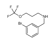 N-(3-Bromobenzyl)-3-(trifluoromethoxy)-1-propanamine结构式