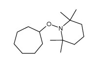 N-Cycloheptoxy-2,2,6,6-tetramethylpiperidine Structure