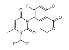 propan-2-yl 2-chloro-5-[3-(difluoromethyl)-4-methyl-2,6-dioxopyrimidin-1-yl]-4-fluorobenzoate Structure