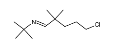 N-tert-Butyl-5-chloro-2,2-dimethylpentanimine Structure