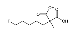 2-(5-氟戊基)-2-甲基丙二酸结构式