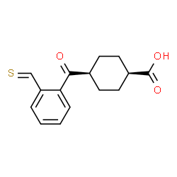 CIS-4-(2-THIOMETHYLBENZOYL)CYCLOHEXANE-1-CARBOXYLIC ACID结构式