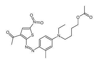 Ethanone, 1-2-4-4-(acetyloxy)butylethylamino-2-methylphenylazo-5-nitro-3-thienyl- structure