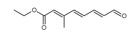 (2E,4E,6E)-ethyl 3-methyl-8-oxoocta-2,4,6-trienoate结构式