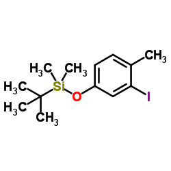 (3-Iodo-4-methylphenoxy)(dimethyl)(2-methyl-2-propanyl)silane Structure