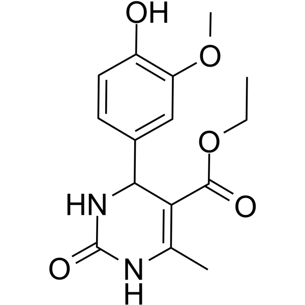 ethyl 4-(4-hydroxy-3-methoxyphenyl)-6-methyl-2-oxo-1,2,3,4-tetrahydropyrimidine-5-carboxylate picture