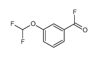 Benzoyl fluoride, 3-(difluoromethoxy)- (9CI) structure