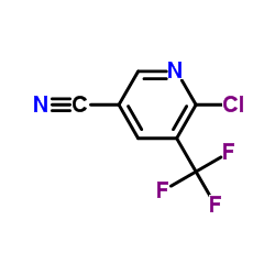 6-Chloro-5-(trifluoromethyl) pyridine-3-carbonitrile Structure