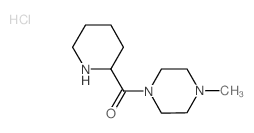 (4-Methyl-1-piperazinyl)(2-piperidinyl)methanone hydrochloride结构式