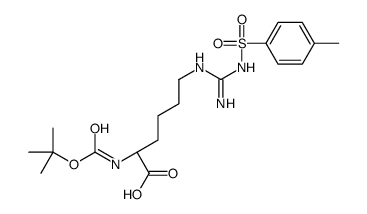 (2S)-6-[[amino-[(4-methylphenyl)sulfonylamino]methylidene]amino]-2-[(2-methylpropan-2-yl)oxycarbonylamino]hexanoic acid结构式